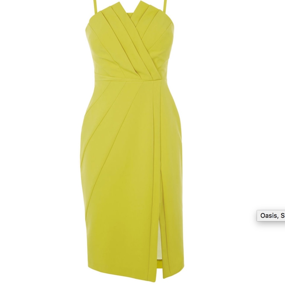 STRUCTURED BANDEAU DRESS